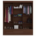 Guarda Roupa Casal 3 Portas 3 Gavetas Externas Roma Yescasa F