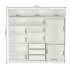 Guarda Roupa Casal 3 Portas 3 Gavetas Rc3002 Nova Mobile Bran