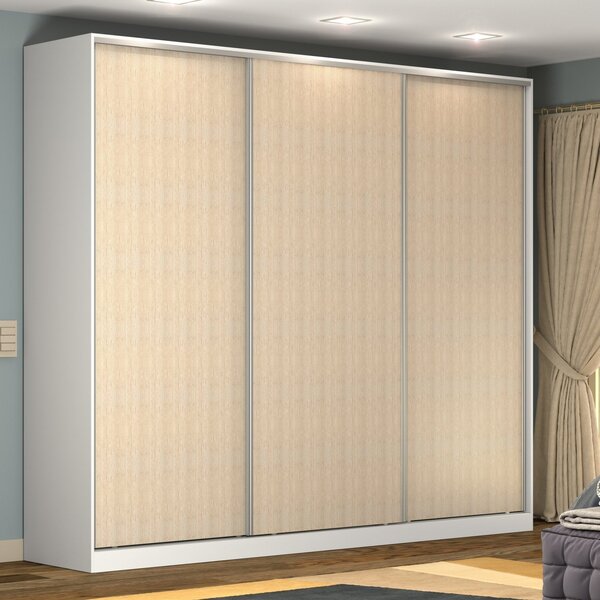 Guarda Roupa Casal 3 Portas 3 Gavetas Rc3002 Nova Mobile Bran