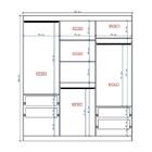 Guarda Roupa Casal 3 Portas 4 Gav Branco Carraro