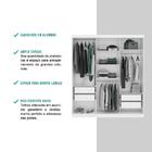 Guarda Roupa Casal 3 Portas 4 Gav Espelho Branco Carraro