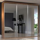 Guarda-roupa Casal 3 Portas 4 Gavetas 100% Mdf Carvalho Hanov