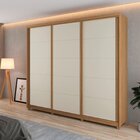 Guarda Roupa Casal 3 Portas 4 Gavetas 100% Mdf Maiorca  Freij