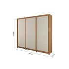 Guarda Roupa Casal 3 Portas 4 Gavetas 100% Mdf Maiorca  Freij