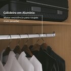 Guarda Roupa Casal 3 Portas 4 Gavetas 100% Mdf Maiorca  Freijó