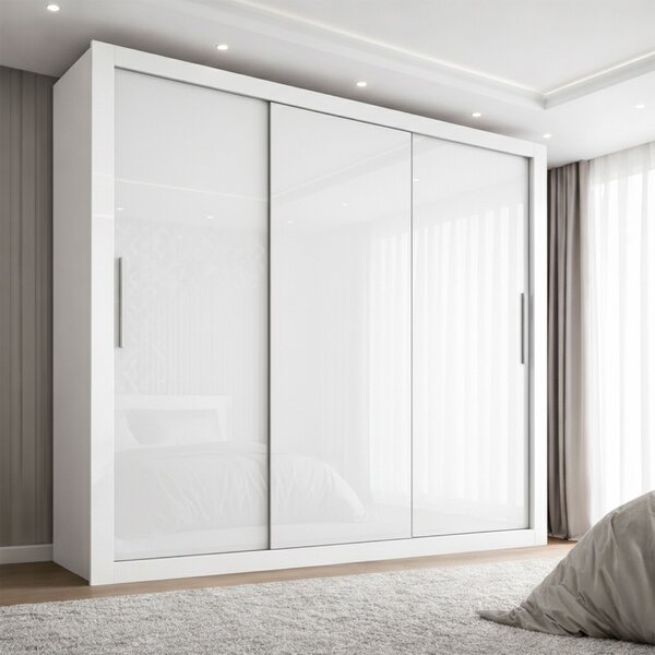 Guarda-roupa Casal 3 Portas 4 Gavetas 185,5cm Viena Yescasa B