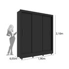 Guarda Roupa Casal 3 Portas 4 Gavetas Com 8 Pés Taifa Espress