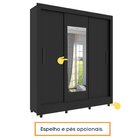 Guarda Roupa Casal 3 Portas 4 Gavetas Com 8 Pés Taifa Espress