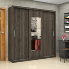 Guarda Roupa Casal 3 Portas 4 Gavetas Com Espelho Clarice Car