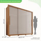 Guarda Roupa Casal 3 Portas 4 Gavetas Costa Rica