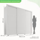 Guarda Roupa Casal 3 Portas 4 Gavetas Costa Rica