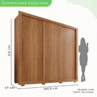 Guarda Roupa Casal 3 Portas 4 Gavetas Costa Rica