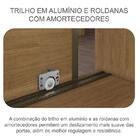 Guarda Roupa Casal 3 Portas 4 Gavetas - Diamond-cumaru Off Wh