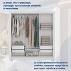 Guarda-roupa Casal 3 Portas 4 Gavetas E Pés Quito Espresso Mó