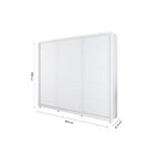 Guarda Roupa Casal 3 Portas 4 Gavetas Maiorca  Branco Uv