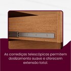 Guarda Roupa Casal 3 Portas 4 Gavetas Mdf Betha Naturalle/off