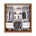 Guarda Roupa Casal 3 Portas 4 Gavetas Panamá Sallêto Móveis