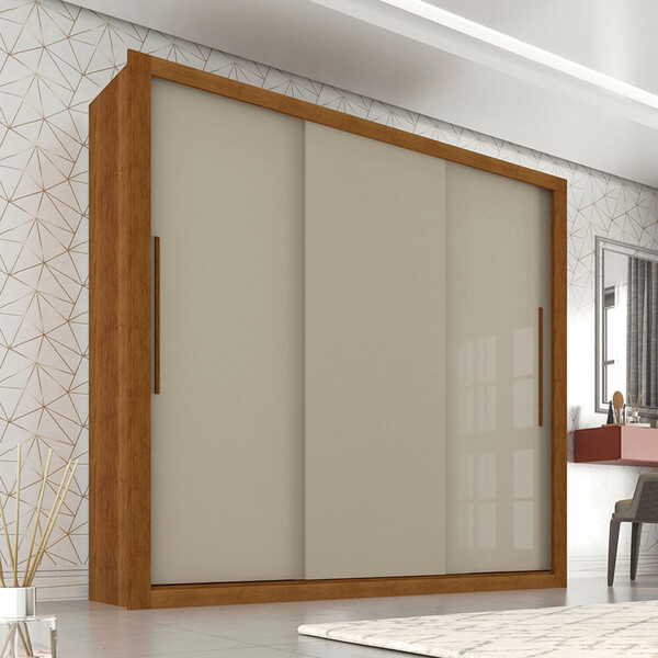 Guarda Roupa Casal 3 Portas 4 Gavetas Panamá Sallêto Móveis