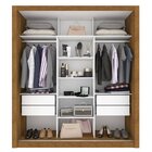 Guarda Roupa Casal 3 Portas 4 Gavetas Pequim  Cinamomo