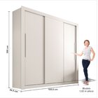 Guarda Roupa Casal 3 Portas 4 Gavetas Pequim Sallêto Móveis B