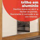 Guarda-roupa Casal 3 Portas 4 Gavetas Plata Cinamomo/off White