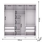Guarda Roupa Casal 3 Portas 4 Gavetas Porto - Branco-camarim