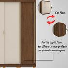 Guarda Roupa Casal 3 Portas 4 Gavetas Porto - Imbuia-fendi