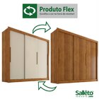 Guarda Roupa Casal 3 Portas 4 Gavetas Seul Sallêto Móveis Cin