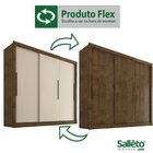 Guarda Roupa Casal 3 Portas 4 Gavetas Seul Sallêto Móveis Ipê