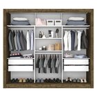 Guarda Roupa Casal 3 Portas 4 Gavetas Seul Sallêto Móveis Ipê