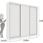 Guarda Roupa Casal 3 Portas 4 Gavetas Somalia Espresso Tcil M