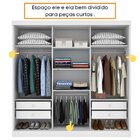 Guarda Roupa Casal 3 Portas 4 Gavetas Somalia Espresso Tcil M