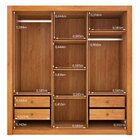 Guarda Roupa Casal 3 Portas 4 Gavetas Taifa 190cm Espresso Mó