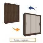 Guarda Roupa Casal 3 Portas 4 Gavetas Taifa Espresso Móveis C