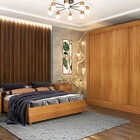 Guarda Roupa Casal 3 Portas 4 Gavetas - Valencia-cinamomo - T