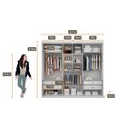Guarda Roupa Casal 3 Portas 4 Gavetas Vegas Branco