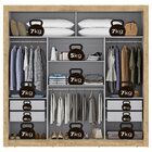 Guarda Roupa Casal 3 Portas 4 Gavetas Viena Yescasa Capuccino