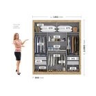 Guarda Roupa Casal 3 Portas 4 Gavetas Viena Yescasa Capuccino