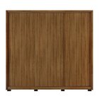 Guarda Roupa Casal 3 Portas 5 Gavetas E Pés Nilo Cacau