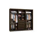 Guarda Roupa Casal 3 Portas 5 Gavetas Murano Plus  Nocciola