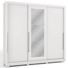 Guarda-roupa Casal 3 Portas 6 Gavetas Com Espelho Branco Cb1p