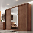 Guarda Roupa Casal 3 Portas 6 Gavetas Espelho Spazzio Novo Ho