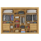 Guarda Roupa Casal 3 Portas 6 Gavetas Flex Vitoria Móveis Eur