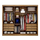 Guarda Roupa Casal 3 Portas 6 Gavetas - Londres-cumaru/fendi