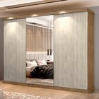 Guarda-roupa Casal 3 Portas 6 Gavetas Milano Nobre Espresso M