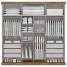 Guarda-roupa Casal 3 Portas 6 Gavetas Milano Nobre Espresso M
