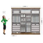 Guarda-roupa Casal 3 Portas 6 Gavetas Milano Nobre Espresso M