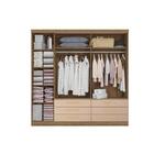 Guarda-roupa Casal 3 Portas 6 Gavetas Nogueira/macadamia N561