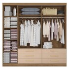 Guarda-roupa Casal 3 Portas 6 Gavetas Nogueira/macadamia N561