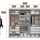 Guarda Roupa Casal 3 Portas 6 Gavetas - Palazzo-branco - Móve